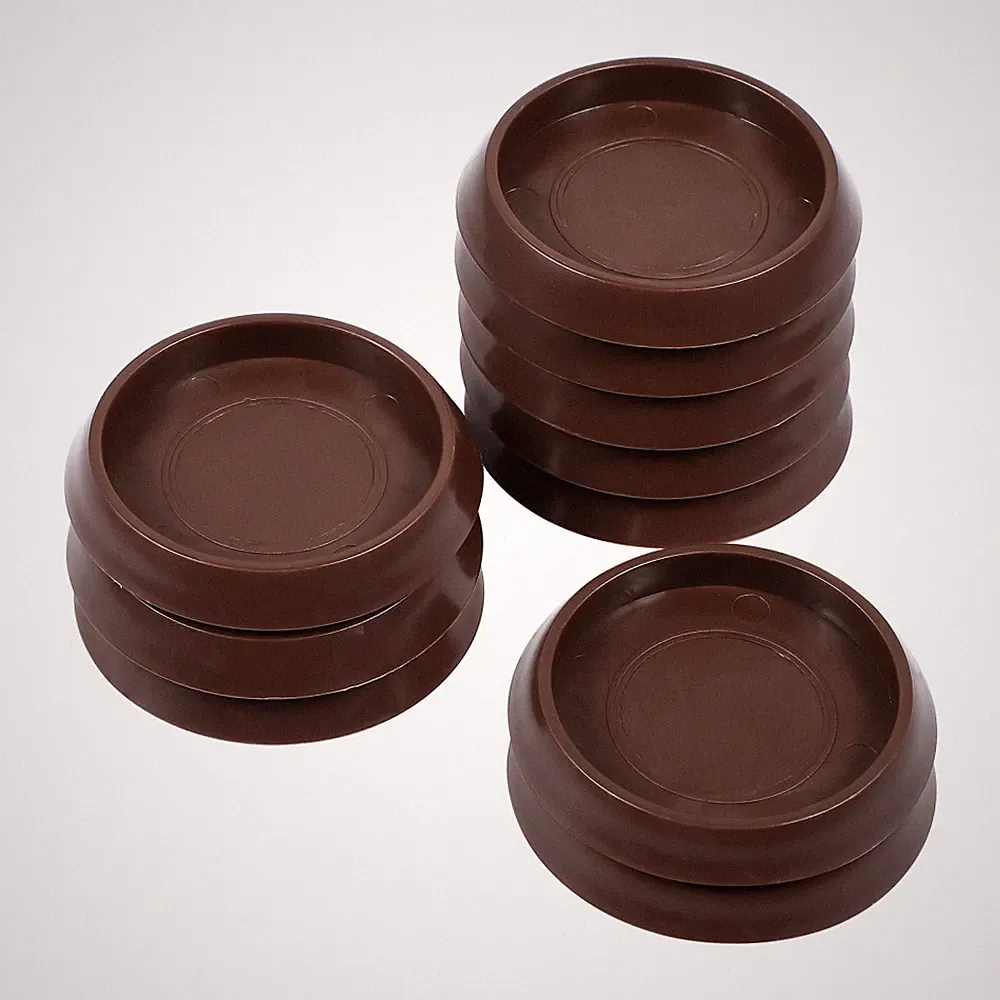 10pc Furniture Pads Grippers Wheel Caster Cups Bed Chair Stoppers for Carpet