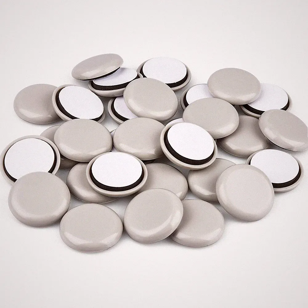 24 Pcs Chair Sliders 1-1/2 Half Inch Small Furniture Sliders for Carpet Round