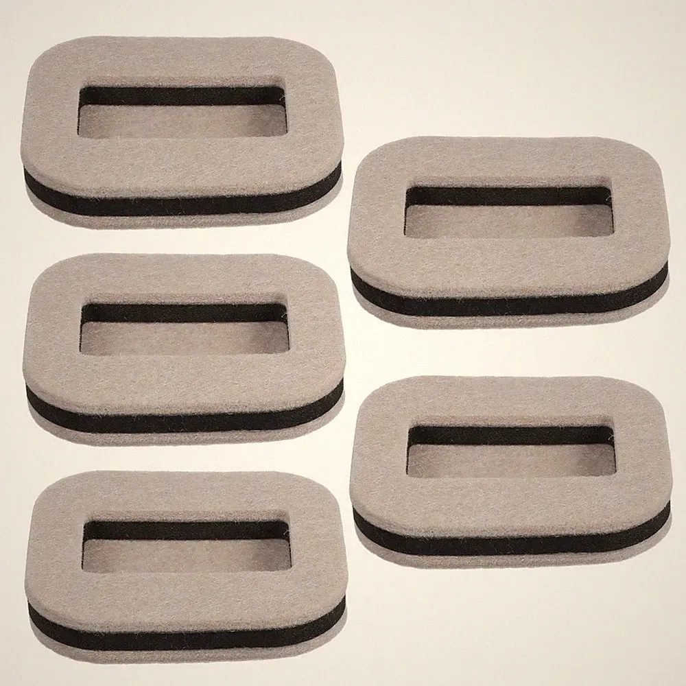 5 Pcs Furniture Felt Pad Chair Anti-slip Gripper Caster Pads for Recliner
