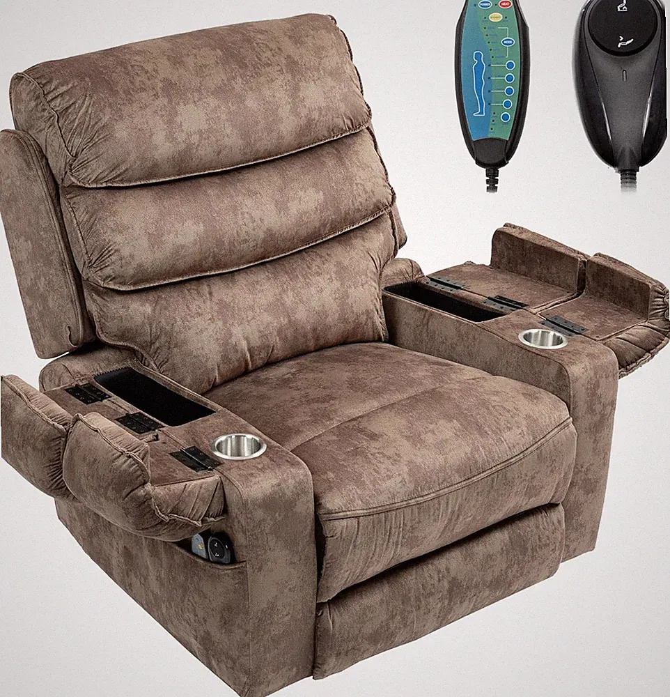 Extra Wide Power Lift Recliner Chair with Heat & Massage for Big & Tall