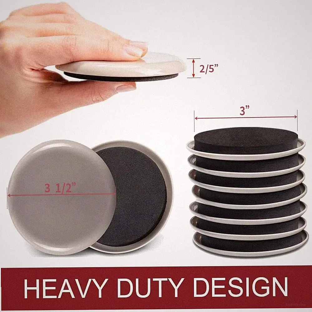 Furniture Sliders for Carpet - 20 PCS Heavy Duty Pads