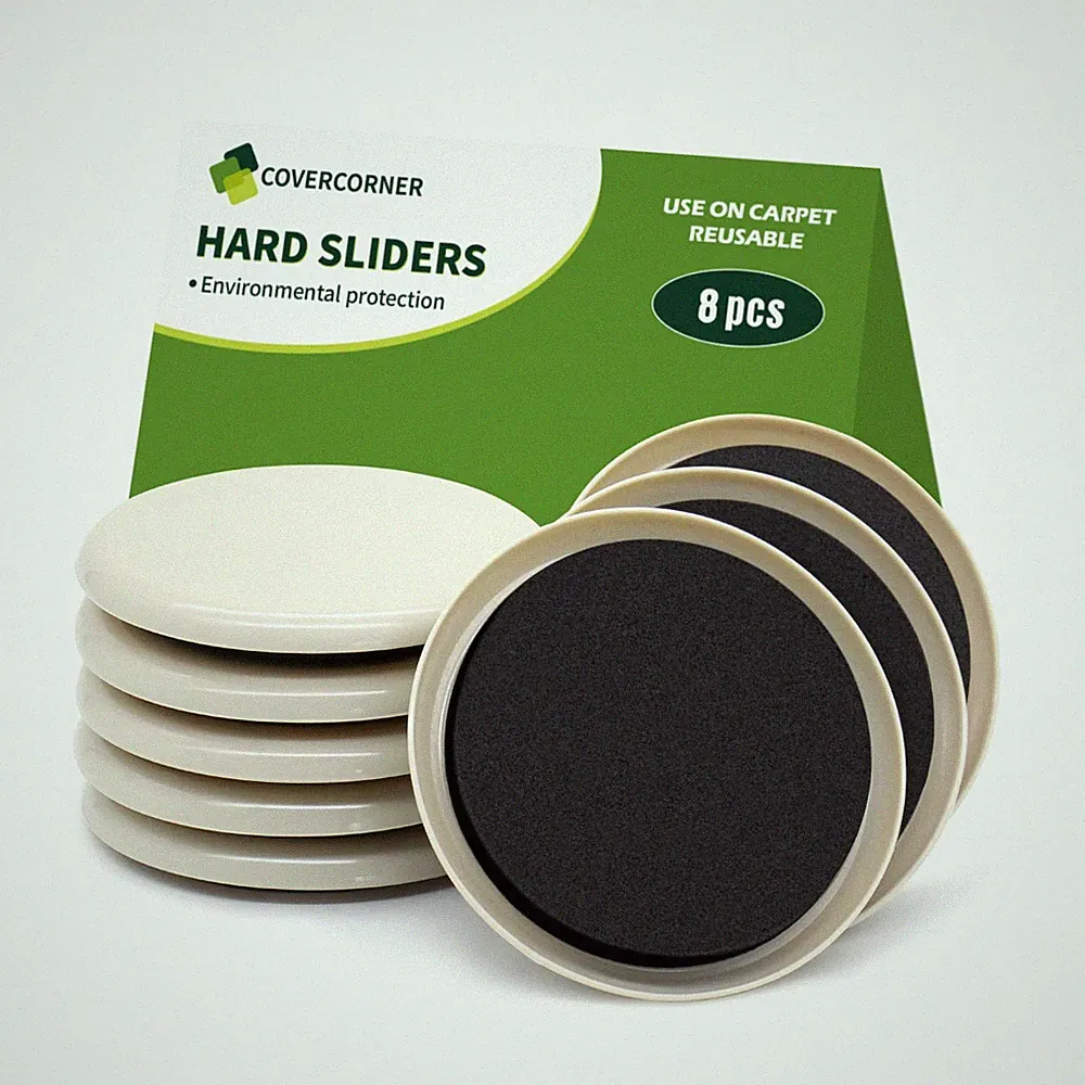 Furniture Sliders for Carpet 8 PCS 3 1/2 inch Furniture Moving Slider Chair...
