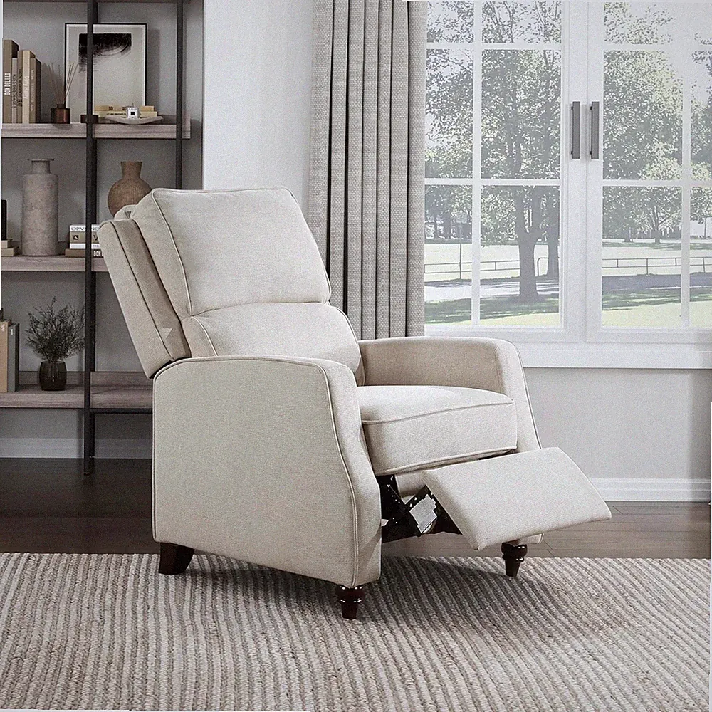 Push Back Recliner Chair Living Room, Reclining Sofa Chair, Modern Recliner, Fab
