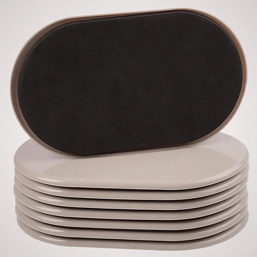 Reusable Sliders 8PCS 9-1/2" X 5-3/4" for Furniture Movement on Carpet8007