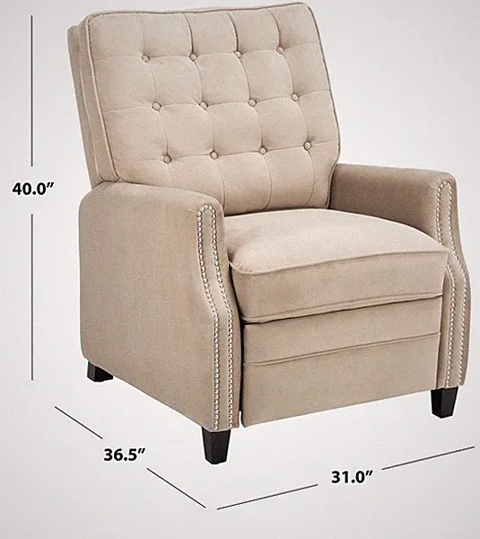 Safavieh LEONA TUFTED RECLINER, Reduced Price 2172762410 KNT4094B
