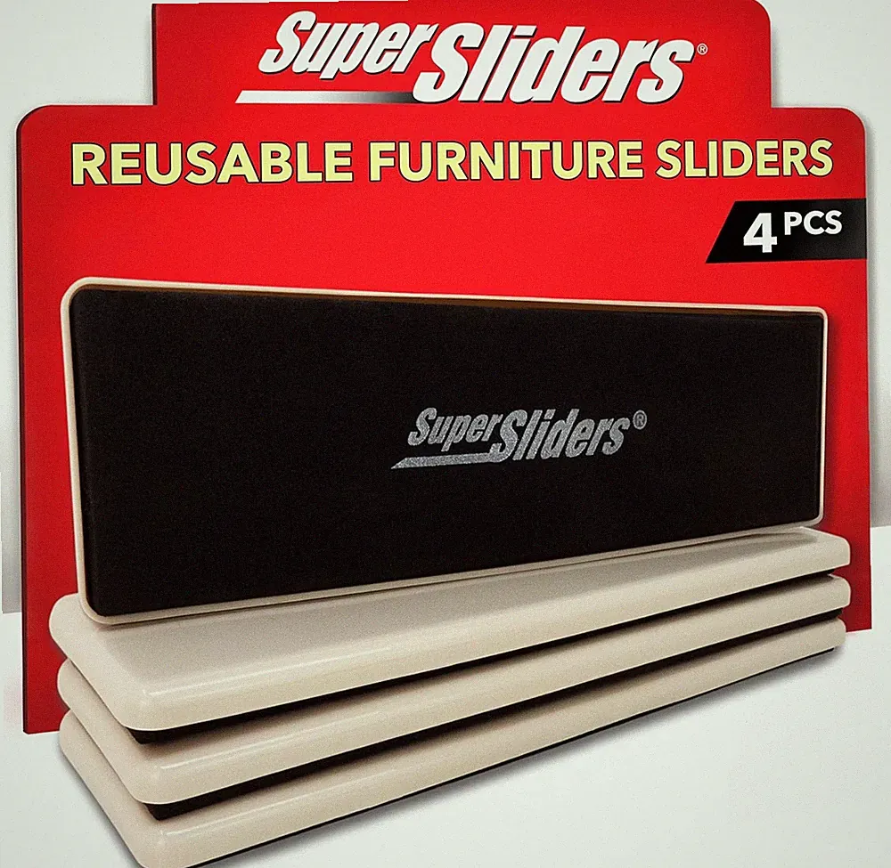 Supersliders Reusable Furniture Movers for Carpeted Surfaces – Move Heavy Furnit